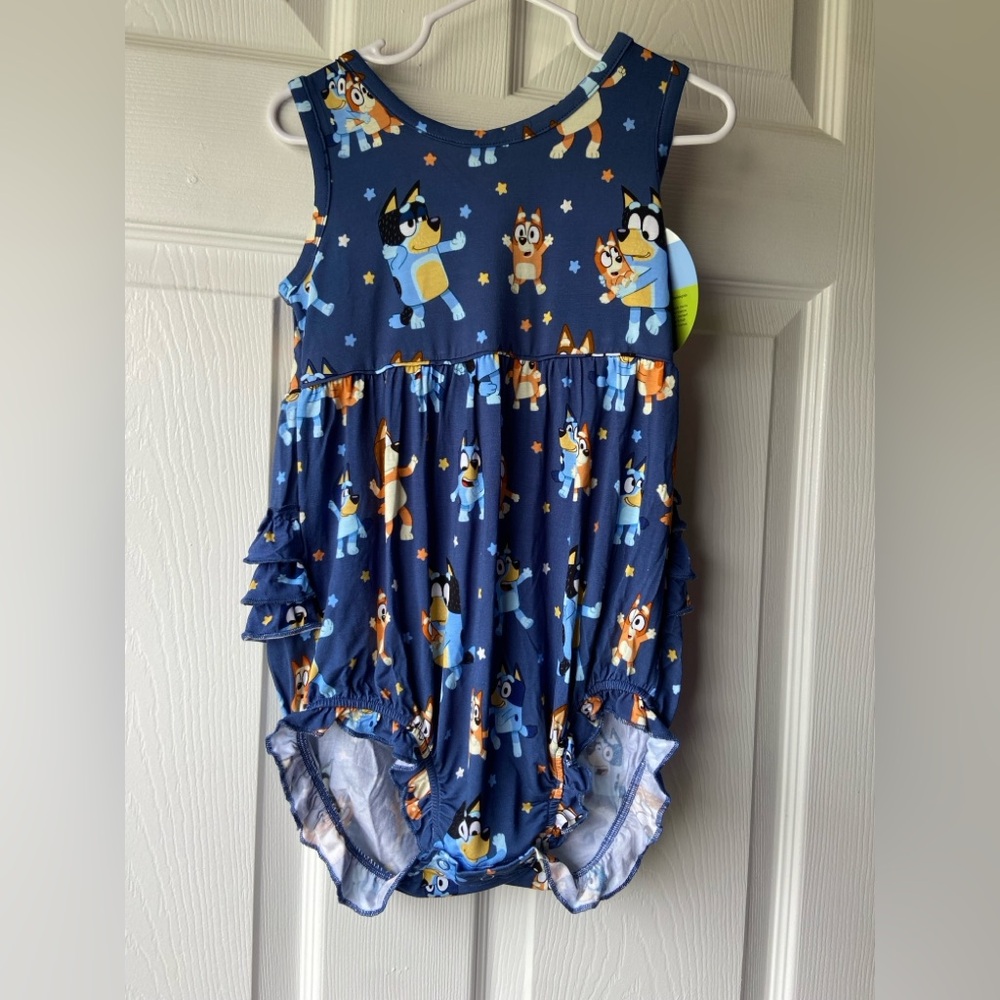 NWT Bluey Little Sleepies Bubble Romper